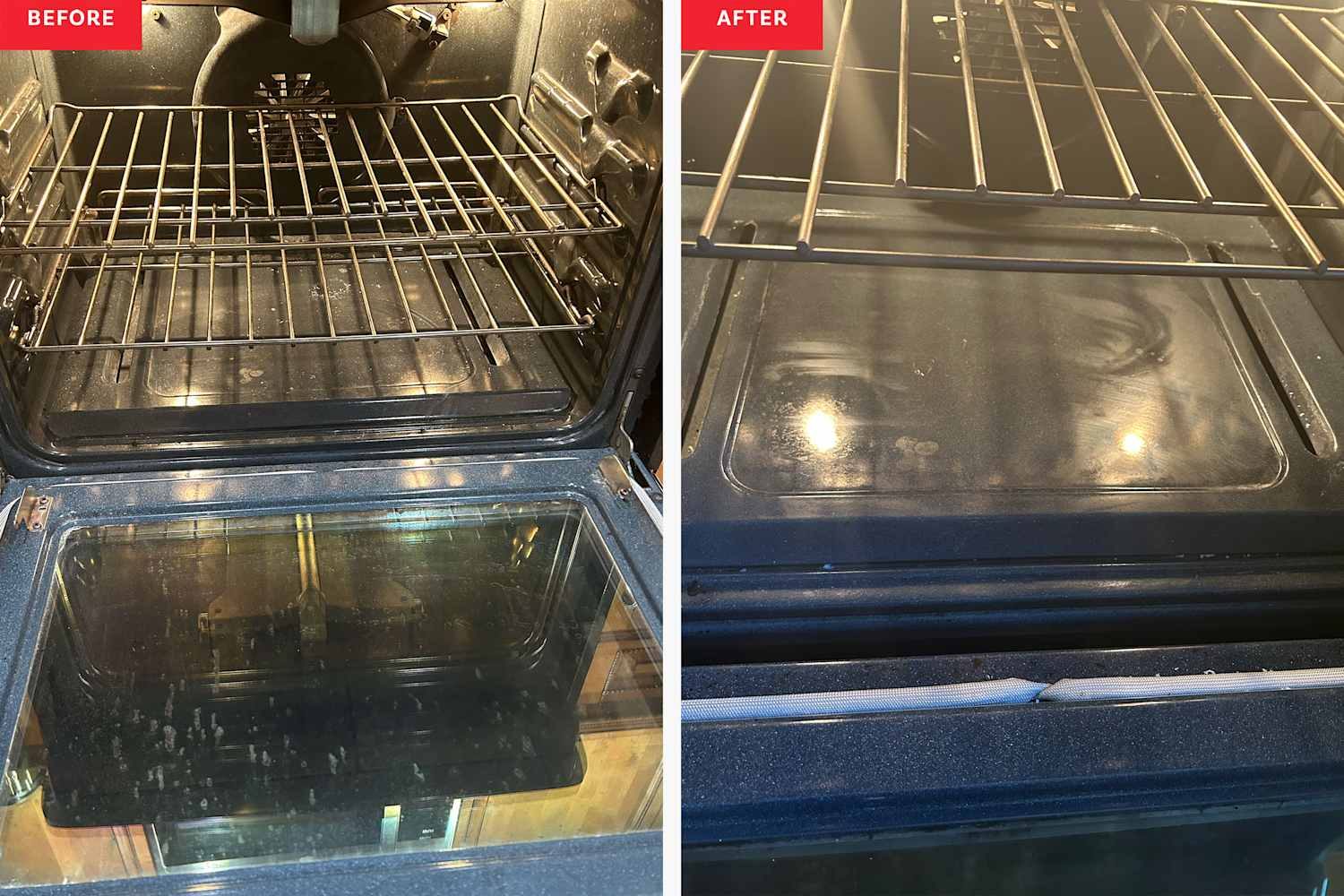 Inside-the-oven deep clean before